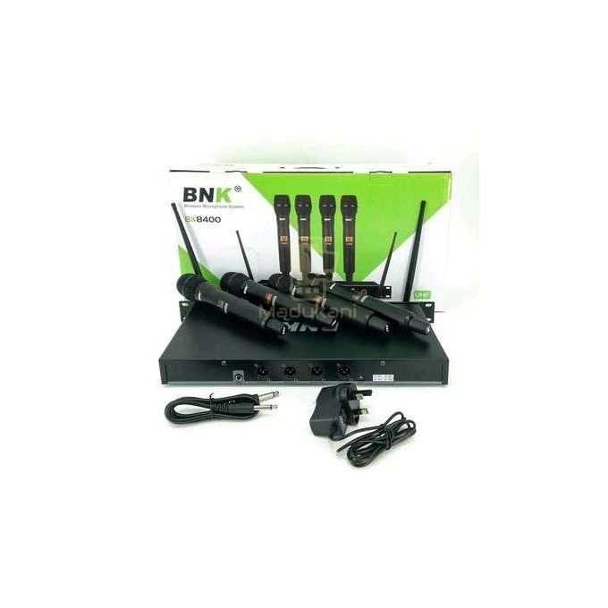 Ensemble de 4 microphones sans fil Bnk Bk8400 UHF