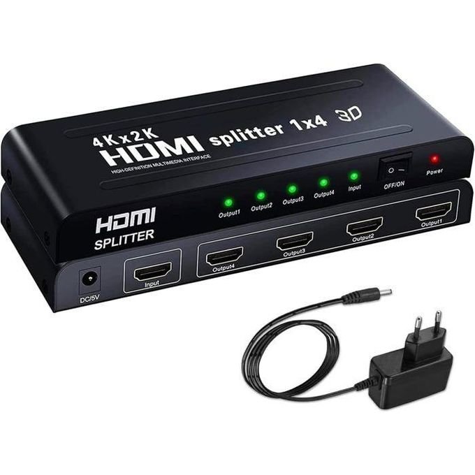 Hdmi And More Câble HDMI 4 Ports Splitter - 1080P HD - Noir