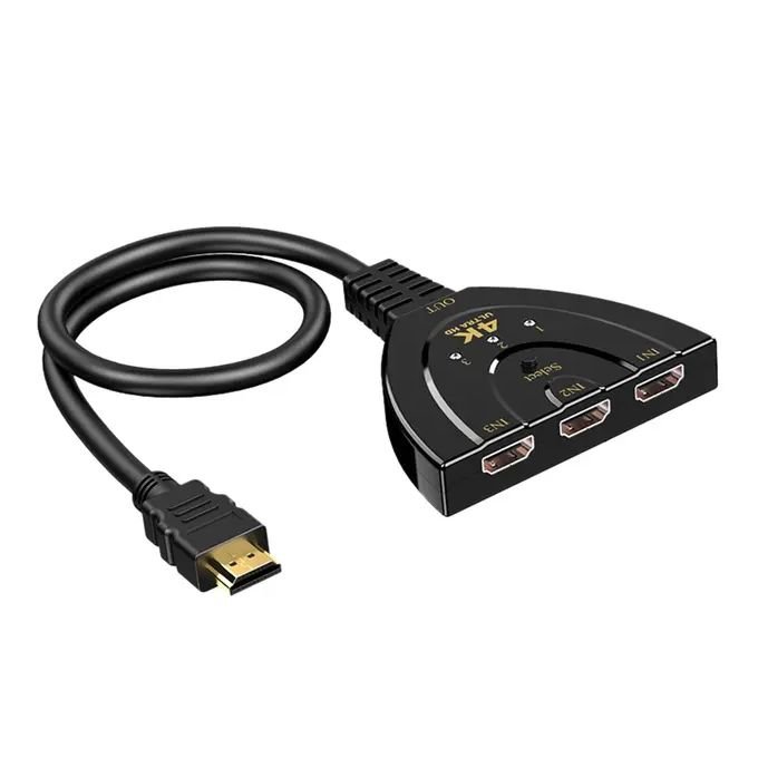 Commutateur HDMI, 3 Ports 4K HDMI Switch 3x1