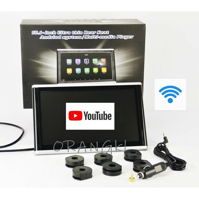 2 Moniteurs De Montage D'appui-tête De Voiture De 10,1 Pouces Android