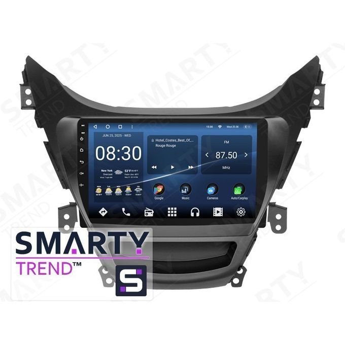 Radio Android 2.5D IPS Pour Hyundai Elantra 2010-14