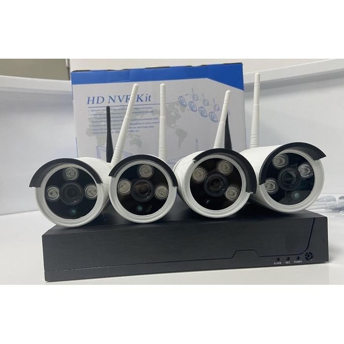 HD NVR KIT 4 CAMÉRAS VIDÉOSURVEILLANCE WIFI (SANS FIL) + ENREGISTREUR