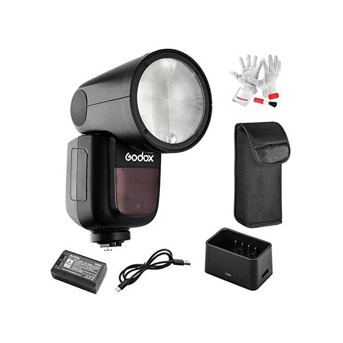 Godox V1-C Flash De Tête Ronde Pour Canon